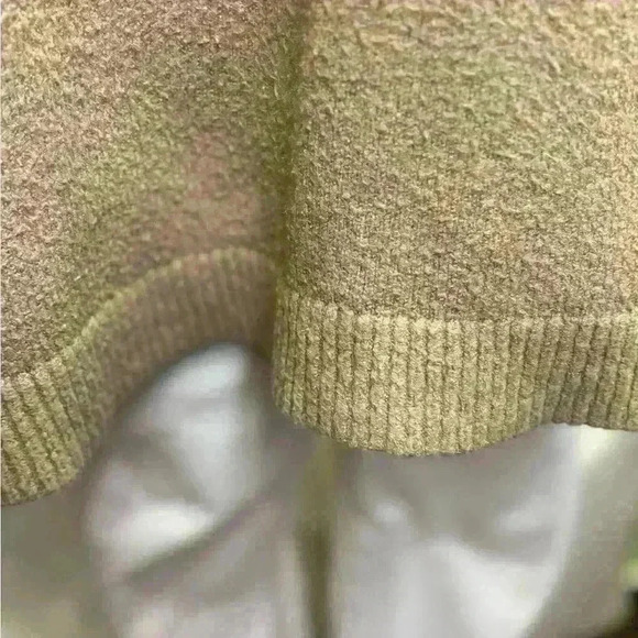 Urban Daizy Double Mock Neck Sweater Color Tan Size M/L - Picture 7 of 11